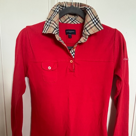 Burberry Ladies Vintage Golf Top - Size Medium - Picture 1 of 10